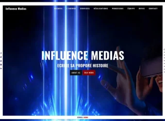 influence-medias : website exemple BY ebdesigns | eb creation