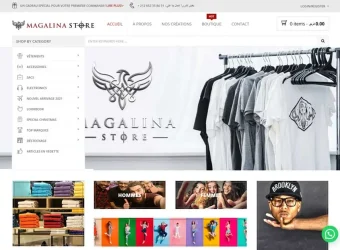 MAGALINA STORE : website exemple BY eb designs agence de design graphique